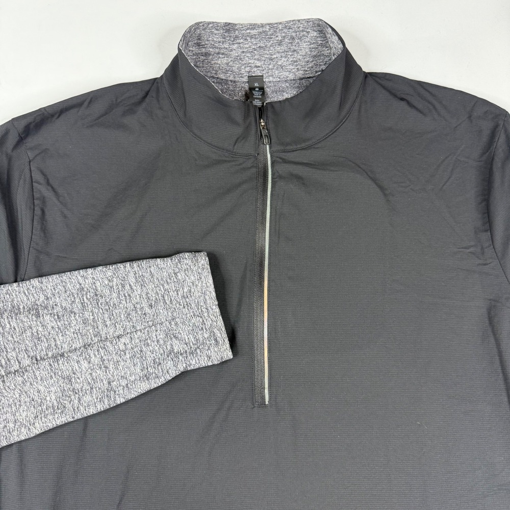 Lululemon Surge Shield 1/2 Zip Pullover Mens XL Black Gray Performance Top